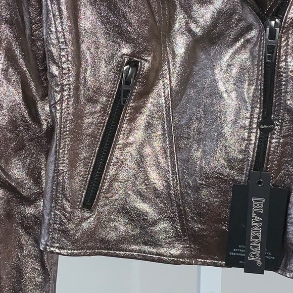 NWT BlankNYC bronze metallic lightweight jacket. XS - Picture 6 of 12